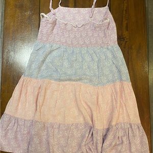 CITY TRIANGLES  PURPLE , PINK AND 
BLUE  FLORAL SUNDRESS